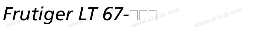 Frutiger LT 67字体转换